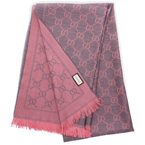 gucci scarf pink grey|gucci scarf women pink.